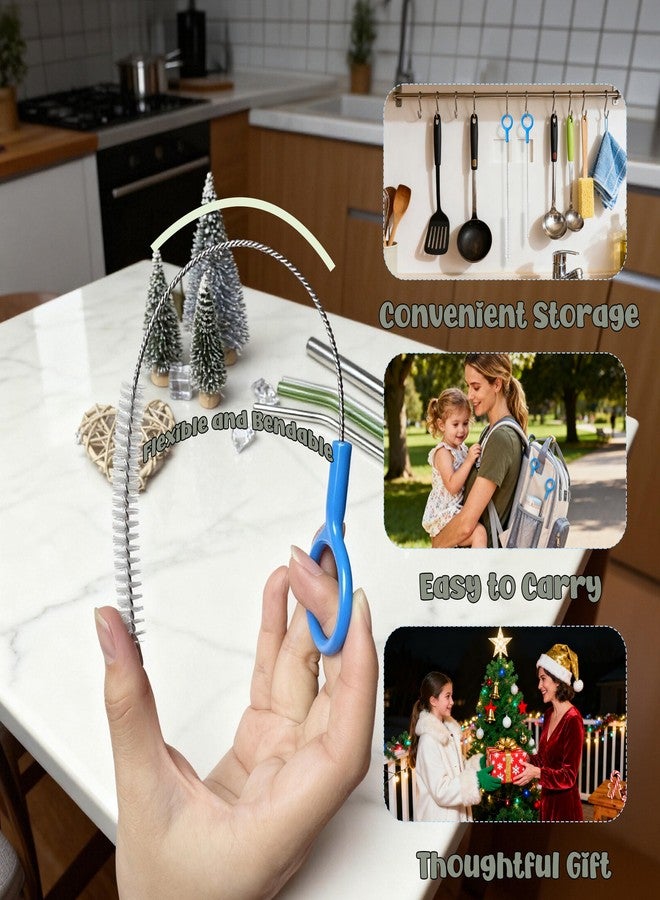 CIDYAUST Straw Cleaner Brush,Extra Long Straw Cleaning Brushes with Nylon Bristles,Straw Brush Cleaner for Reusable Straws, Baby Bottles, Tumblers, Sippy Cups and Narrow Tube. - Image 5